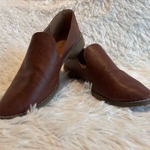 Indigo Brown Leather Women's Loafers